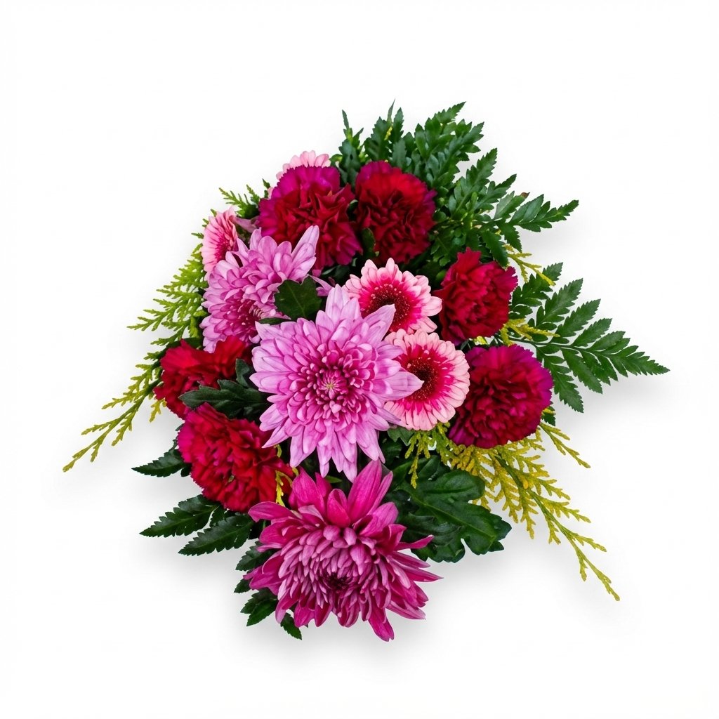 Bårebuket med nelliker