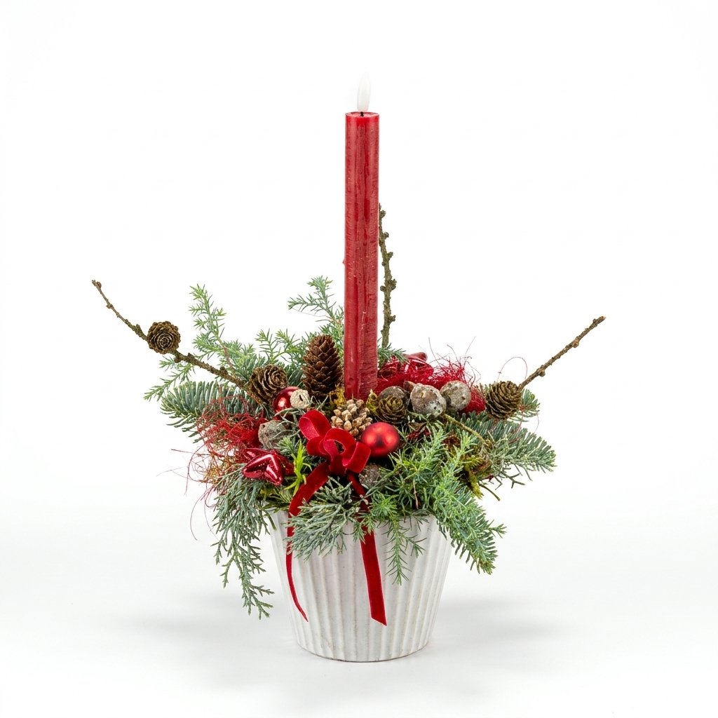 Rød juledekoration
