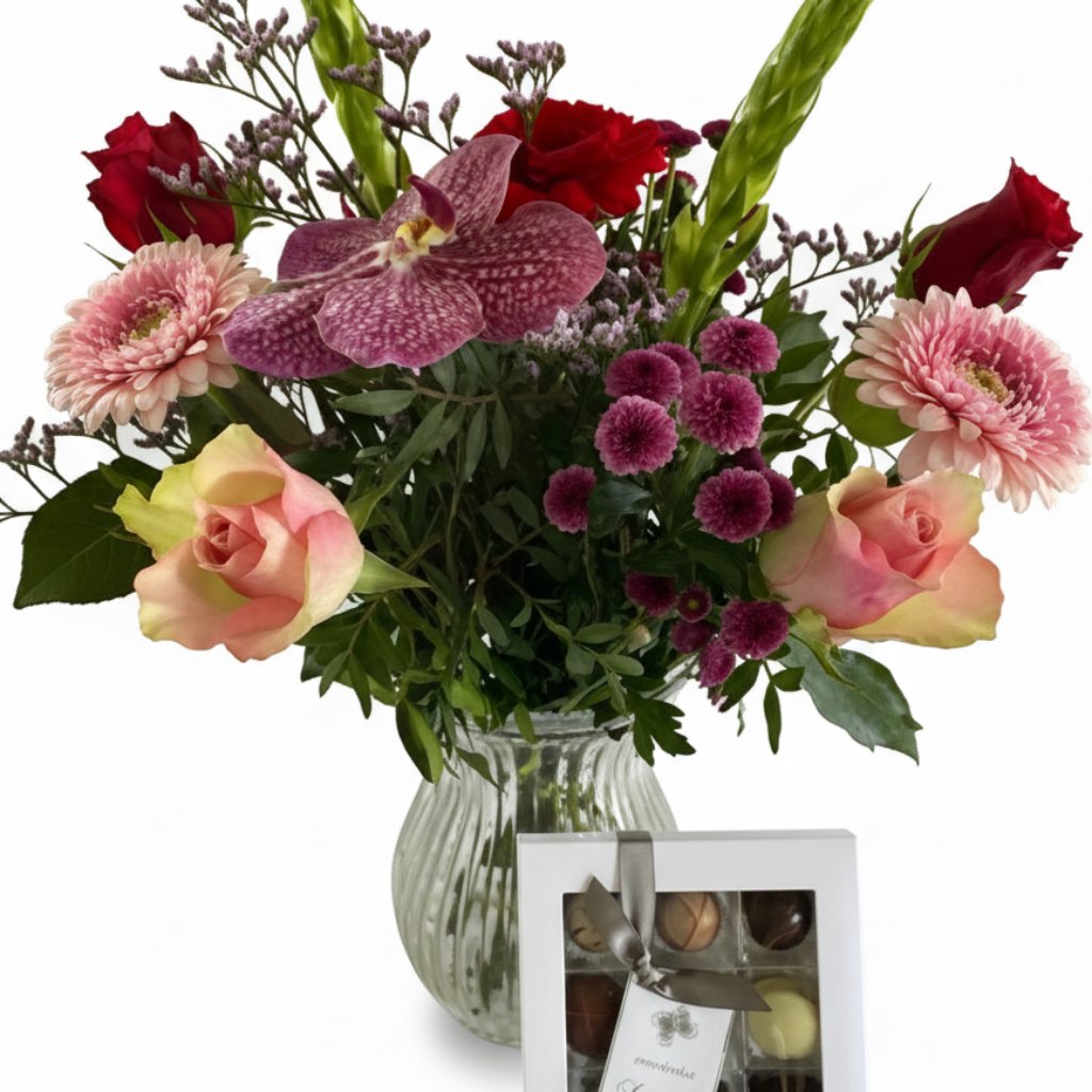 Blomster og Summerbird chokolade