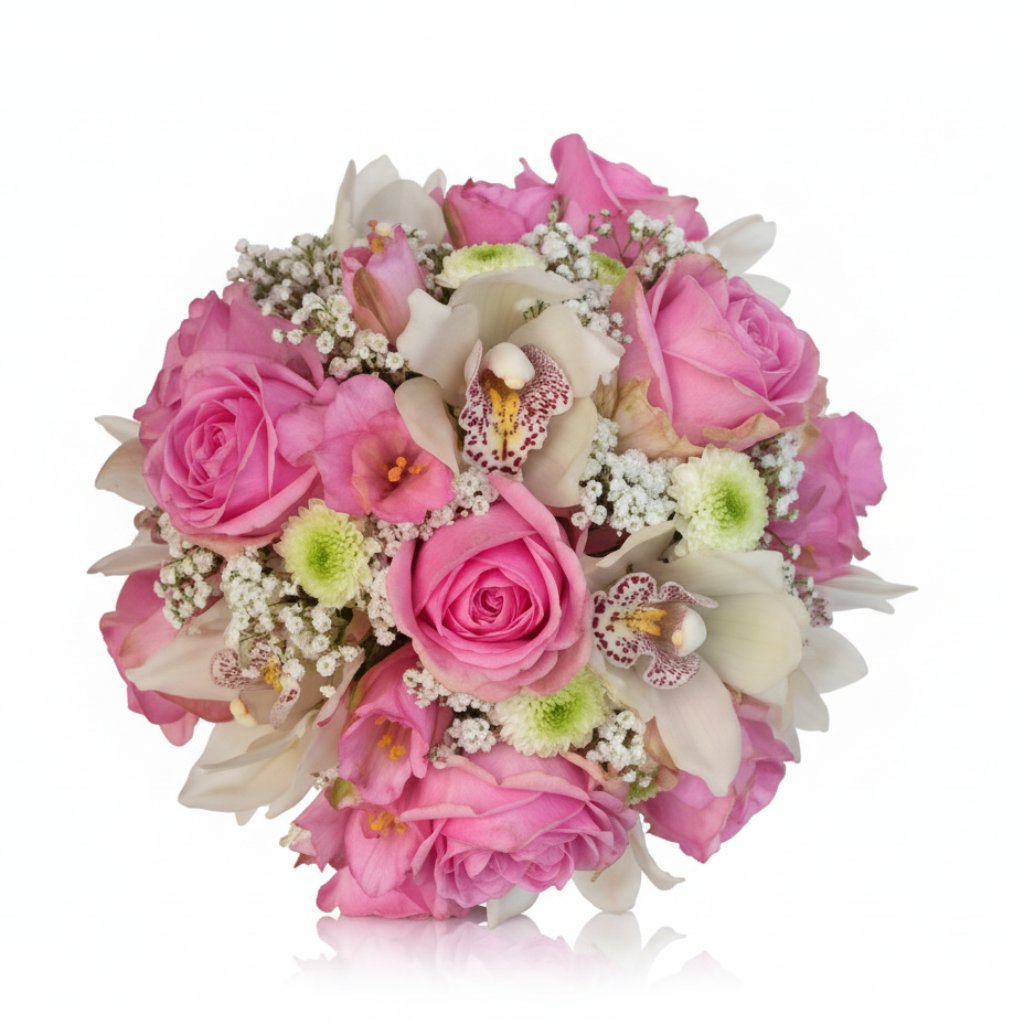 Brudebuket med orkideer