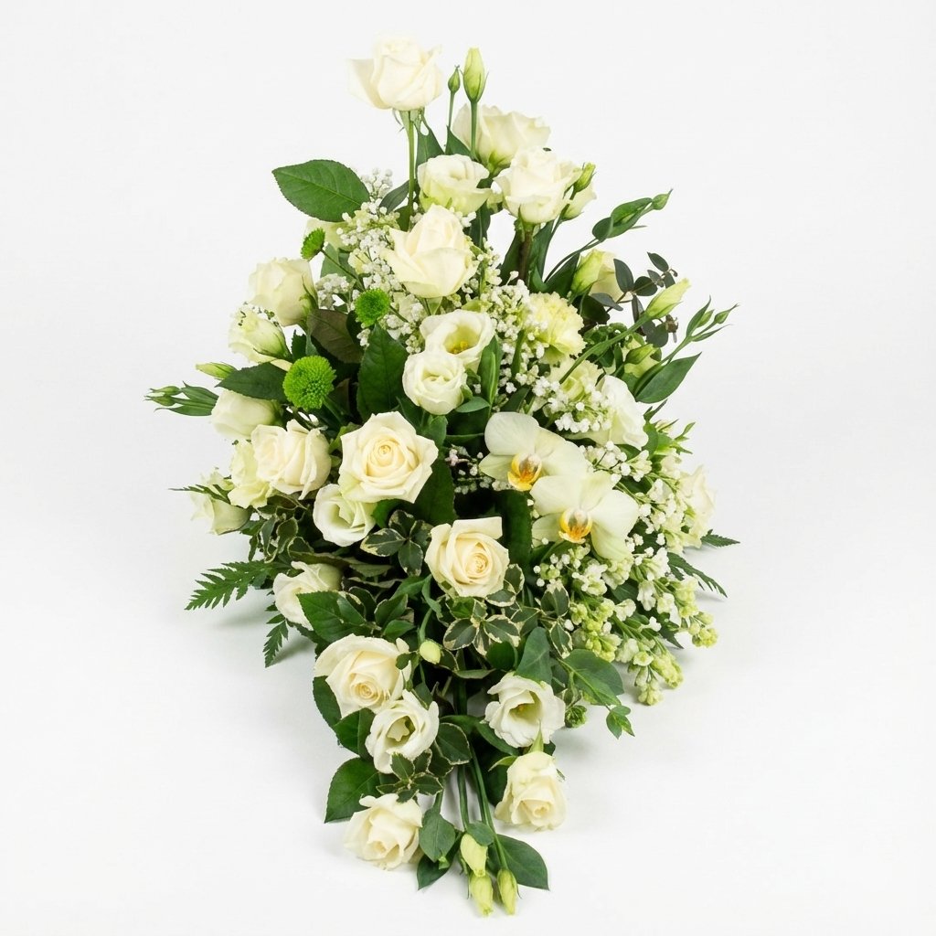 Båredekoration i hvide farver